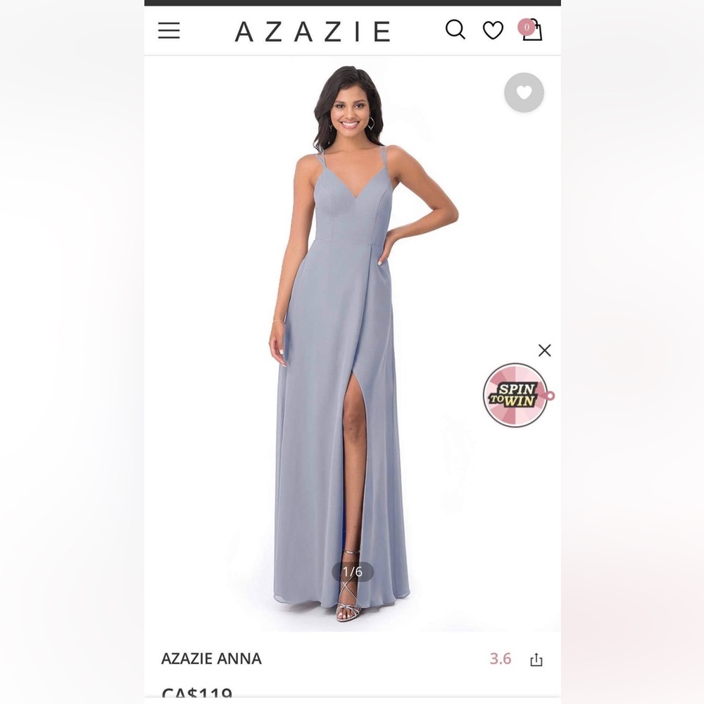 Azazie Lavender Evening Gown